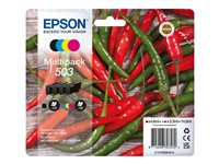 Epson 503 Multipack - 4-pack - svart, gul, cyan, magenta - original - bläckpatron C13T09Q64010