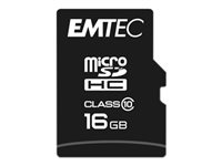 EMTEC - flash-minneskort - 16 GB - microSDHC ECMSDM16GHC10CG