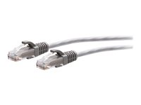 C2G 6ft (1.8m) Cat6a Snagless Unshielded (UTP) Slim Ethernet Network Patch Cable - Gray - patch-kabel - 1.8 m - grå C2G30116