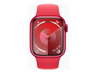 Apple Watch Series 9 (GPS) (PRODUCT) RED - röd aluminium - smart klocka med sportband - röd - 64 GB MRXK3QF/A