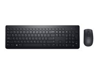 Dell Wireless Keyboard and Mouse KM3322W - sats med tangentbord och mus - QWERTY - internationell engelska - svart - with 3-year NBD Advanced Exchange KM3322W-R-INT