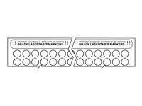 Brady LASERTAB B-799 - etiketter - matt - 2500 etikett (er) - 12,7 mm runda LAT-61-799-2.5