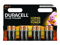 Duracell batteri - 8 x AA-typ - alkaliskt MN1500B8