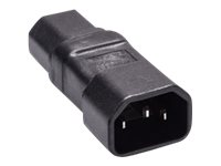 MicroConnect - adapter för effektkontakt - IEC 60320 C14 till IEC 60320 C15 PEA1415