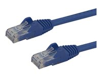 StarTech.com 50cm CAT6 Ethernet Cable, 10 Gigabit Snagless RJ45 650MHz 100W PoE Patch Cord, CAT 6 10GbE UTP Network Cable w/Strain Relief, Blue, Fluke Tested/Wiring is UL Certified/TIA - Category 6 - 24AWG (N6PATC50CMBL) - patch-kabel - 50 cm - blå N6PATC50CMBL
