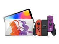 Nintendo Switch OLED - Pokémon Scarlet & Violet Edition - Spelkonsol - svart, vit, lila, orange 10009862