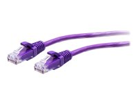 C2G 25ft (7.6m) Cat6a Snagless Unshielded (UTP) Slim Ethernet Network Patch Cable - Purple - patch-kabel - 7.6 m - lila C2G30194