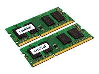 Crucial - DDR3L - sats - 8 GB: 2 x 4 GB - SO DIMM 204-pin - 1600 MHz / PC3-12800 - ej buffrad CT2KIT51264BF160B