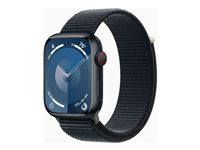 Apple Watch Series 9 (GPS + Cellular) - midnattsaluminium - smart klocka med sportögla - midnatt - 64 GB MRMF3QL/A