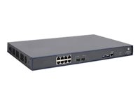 HPE 830 8-Port PoE+ Unified Wired-WLAN Switch - switch - 8 portar - Administrerad - rackmonterbar JG641AR