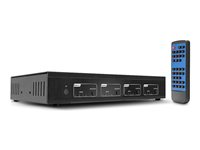 Lindy 4x4 HDMI 2.0 18G Matrix Switch Pro - video-/ljudomkopplare - rackmonterbar 38247