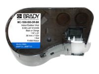 Brady B-595 - tejp - blank - 1 rulle (rullar) - Roll (3.81 cm x 7.62 m) MC-1500-595-OR-BK