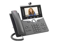 Cisco IP Phone 8845 - IP-videotelefon - med digital kamera, Bluetooth interface - TAA-kompatibel CP-8845-3PCC-K9=
