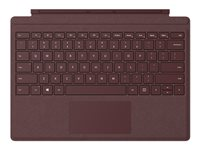 Microsoft Surface Pro Signature Type Cover - tangentbord - med pekdyna, accelerometer - QWERTY - brittisk - bourgogne Inmatningsenhet FFQ-00043