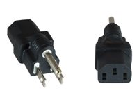 MicroConnect - adapter för effektkontakt - typ B till IEC 60320 C13 PEUSABC13
