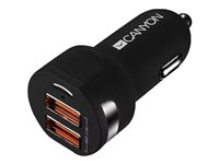 Canyon C-04 strömadapter för bil - USB CNE-CCA04B