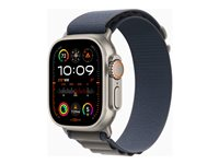 Apple Watch Ultra 2 - titan - smart klocka med Alpine Loop - blå - 64 GB MREK3KS/A