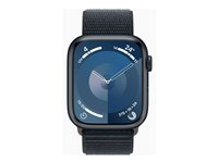 Apple Watch Series 9 (GPS) - midnattsaluminium - smart klocka med sportögla - midnatt - 64 GB MR9C3QF/A