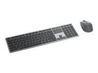 Dell Premier Multi-Device KM7321W - sats med tangentbord och mus - QWERTY - USA, internationellt - Titan gray Inmatningsenhet 580-AJQJ