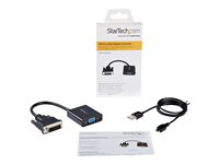 StarTech.com Aktiv DVI-D till VGA-kabeladapter - 1920x1200 - videokort - 24.8 m DVI2VGAE