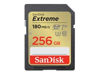 SanDisk Extreme - flash-minneskort - 256 GB - SDHC UHS-I SDSDXVV-256G-GNCIN