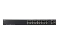 Cisco 220 Series SG220-26P - switch - 26 portar - Administrerad - rackmonterbar SG220-26P-K9-EU