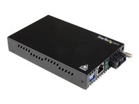 StarTech.com Gigabit Ethernet Single Mode Fiber Media Converter SC 40 km - 1000 Mbps (ET91000SM402) - fibermediekonverterare - 1GbE ET91000SM402