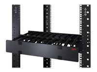 APC Horizontal Cable Manager Single-Sided with Cover - rackkabelhanteringspanel med skydd - 2U AR8606