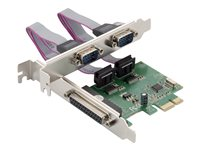 Conceptronic SPC01G - parallellt/seriellt kort - PCIe - RS-232 x 2 + parallell x 1 SPC01G