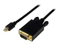 StarTech.com Konverteraradapterkabel Mini DisplayPort till VGA på 91 cm - mDP till VGA 1920x1200 - Svart - videokonverterare - svart MDP2VGAMM3B