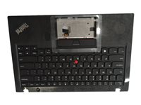 Sunrex - ersättningstangentbord för bärbar dator - med ClickPad, Trackpoint - QWERTY - amerikansk - svart - med övre skydd 01LX548