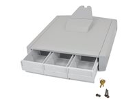 Ergotron StyleView Primary Storage Drawer, Triple monteringskomponent - grå, vit 97-865