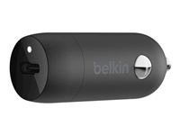 Belkin BoostCharge strömadapter för bil - 24 pin USB-C - 20 Watt CCA003BTBK