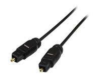 StarTech.com 15 ft Thin Toslink Digital Optical SPDIF Audio Cable - 15ft / 15 Feet Optical Audio Cable (THINTOS15) - digial audiokabel (optisk) - SPDIF - 4.6 m THINTOS15