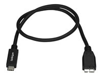 StarTech.com USB 3.1 USB-C till Micro-B-kabel - 1 m - USB typ C-kabel - 24 pin USB-C till Micro-USB typ B - 1 m USB31CUB1M