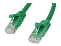 StarTech.com Cat6-patchkabel med hakfria RJ45-kontakter – 2 m, grön - patch-kabel - 2 m - grön N6PATC2MGN