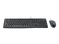 Logitech Desktop MK120 - sats med tangentbord och mus - tysk Inmatningsenhet 920-002540