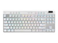 Logitech G PRO X TKL - tangentbord - QWERTY - nordiskt (danska/finska/norska/svenska) - vit 920-012146