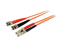 StarTech.com 2m Fiber Optic Cable - Multimode Duplex 62.5/125 - LSZH - LC/ST - OM1 - LC to ST Fiber Patch Cable (FIBLCST2) - nätverkskabel - 2 m FIBLCST2