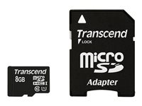 Transcend Premium - flash-minneskort - 8 GB - microSDHC UHS-I TS8GUSDU1