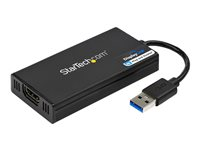 StarTech.com USB 3.0 till HDMI-adapter - 4K 30Hz Ultra HD - DisplayLink-certifierad - USB Type-A till HDMI-skärmadapteromvandlare för bildskärm - Externt video- och grafikkort - Mac och Windows - adapterkabel - HDMI / USB - TAA-kompatibel - 20 cm USB32HD4K