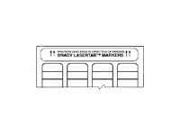 Brady LASERTAB B-773 - etiketter - matt - 1020 etikett (er) - 63 x 25 mm ELAT-21-773