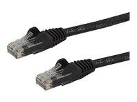 StarTech.com 1,5 m CAT6-patchkabel - 100% kopparledning - Hakfria kontakter - Svart - patch-kabel - 1.5 m - svart N6PATC150CMBK