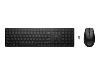 HP 655 - sats med tangentbord och mus - QWERTY - engelska - svart Inmatningsenhet 4R009AA#ABB