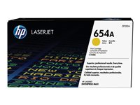 HP 654A - gul - original - LaserJet - tonerkassett (CF332A) CF332A