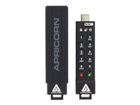 Apricorn Aegis Secure Key 3NXC - USB flash-enhet - 128 GB - TAA-kompatibel ASK3-NXC-128GB