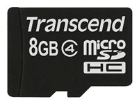 Transcend - flash-minneskort - 8 GB - microSDHC TS8GUSDC4