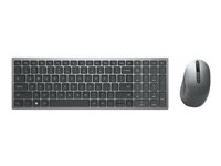 Dell Multi-Device KM7120W - sats med tangentbord och mus - fransk - Titan gray Inmatningsenhet KM7120W-GY-FR