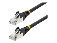 StarTech.com 7m CAT6a Ethernet Cable - Black - Low Smoke Zero Halogen (LSZH) - 10GbE 500MHz 100W PoE++ Snagless RJ-45 w/Strain Reliefs S/FTP Network Patch Cord - patch-kabel - 7 m - svart NLBK-7M-CAT6A-PATCH