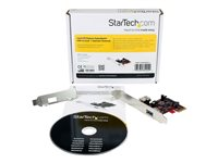 StarTech.com 2 port PCI Express SuperSpeed USB 3.0 Card with UASP Support - 1 Internal 1 External - Dual Port PCIe USB 3.0 Adapter (PEXUSB3S11) - USB-adapter - PCIe 2.0 - 2 portar PEXUSB3S11